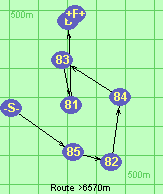 Route >6570m