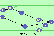 Route >2020m