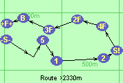 Route >2330m